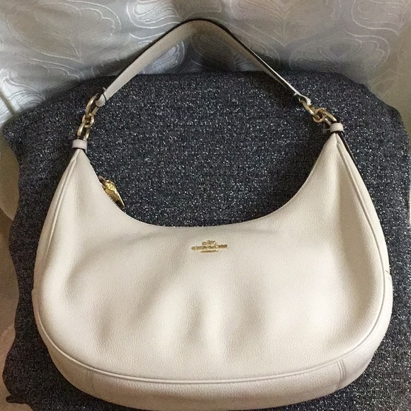 Coach Handbags - Beige Coach Bag Leather SOLD
